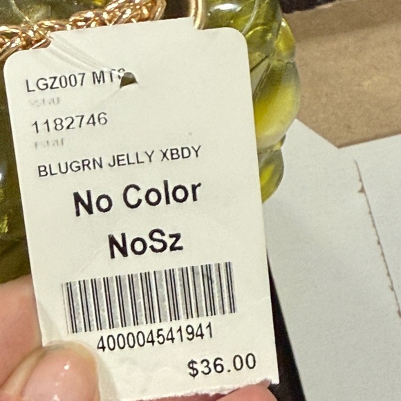 Green/Blue Transparent Small Jelly Purse NWT - Picture 7 of 7